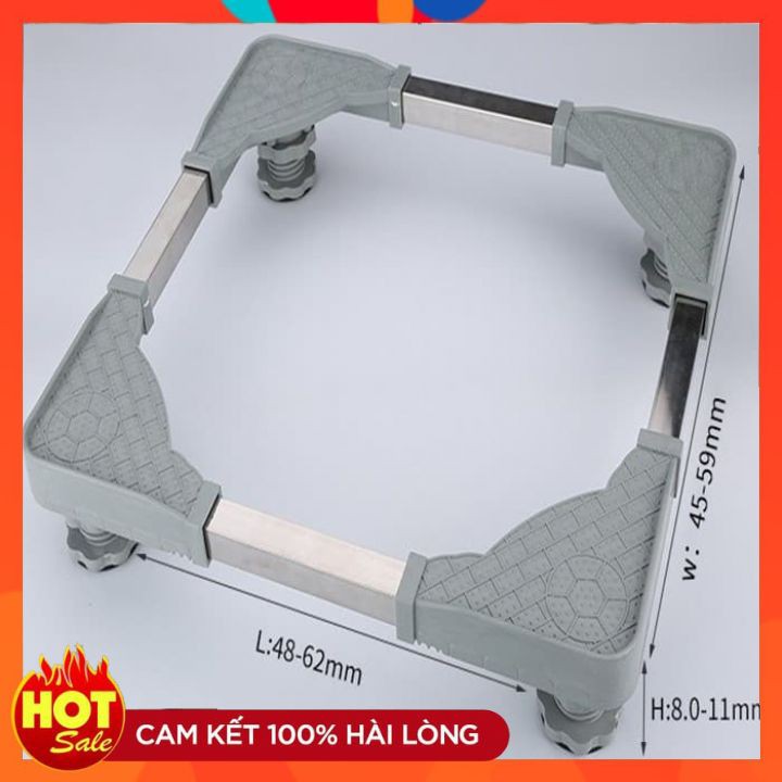 [HÀNG LOẠI 1]Chân Kê Máy Giặt Tủ Lạnh Đế Kê Chân Tủ Lạnh Máy Giặt Bằng Inox Đa Năng | BigBuy360 - bigbuy360.vn