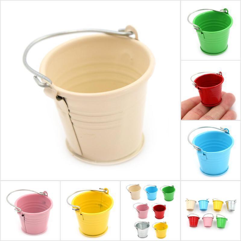 [HoMSI] Mini Cute Bucket Colored Wedding Party Favor Keg Box Gift Pail Candy Lolly SUU