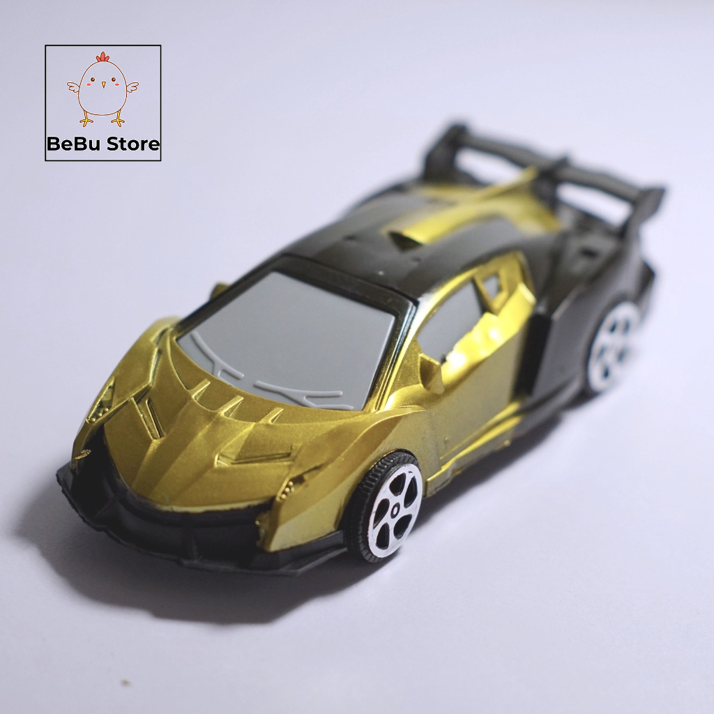 Đồ chơi bé trai - Set 4 chiếc Xe hơi đồ chơi chạy cót bằng nhựa plastic siêu dai - Kiểu dáng xe đua