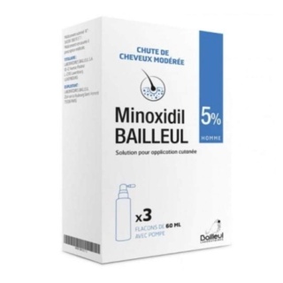 [Hàng sẵn set 3 hộp] Xịt kích mọc tóc Minoxidil Pháp