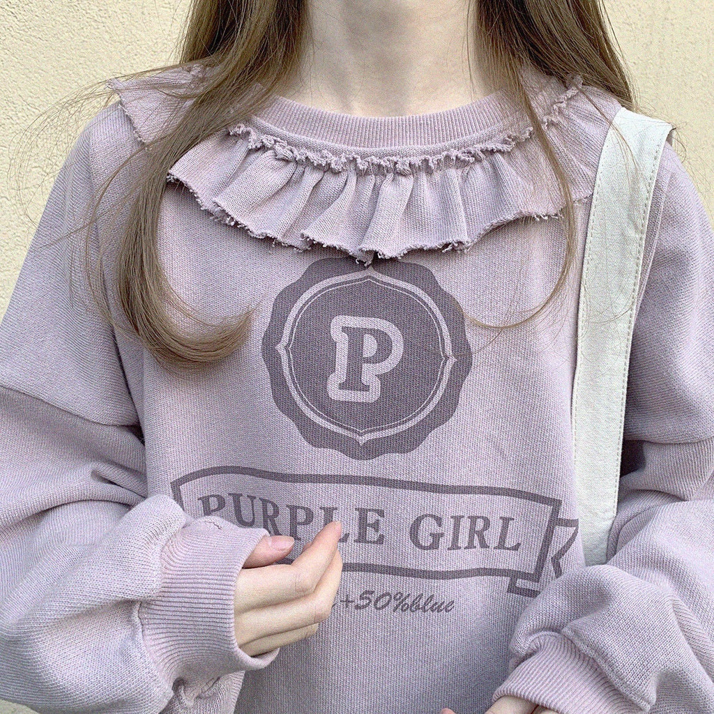 Áo Sweater Cổ Thuyền In Họa Tiết Ren Cổ Điển Phong Cách Nhật Bản Thời Trang 2022 Mới Cho Nữ