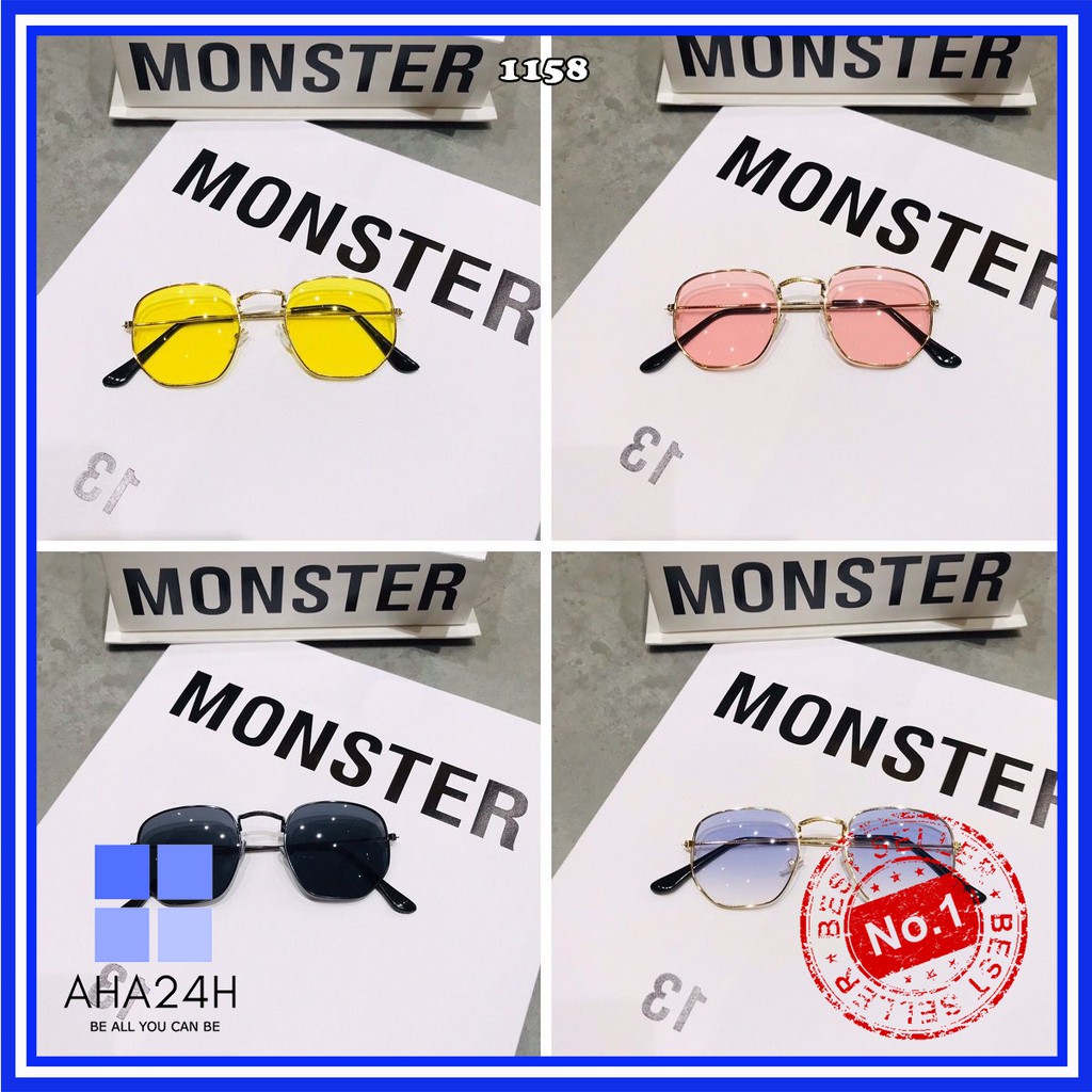 Mắt kính ulzzang /206/ hot trend nhiều màu❤️FREESHIP❤️gọng kính mát nam nữ sành điệu AH1158 | BigBuy360 - bigbuy360.vn
