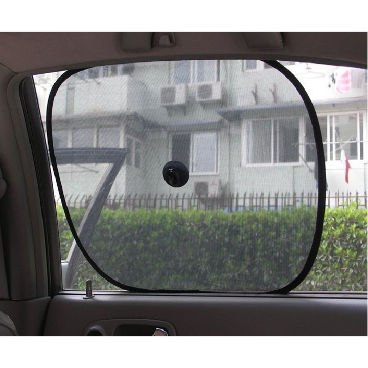 Bộ 02 Tấm miếng màn che nắng cửa sổ bên xe hơi xe ô tô lưới – màu đen TCN01 giá sỉ