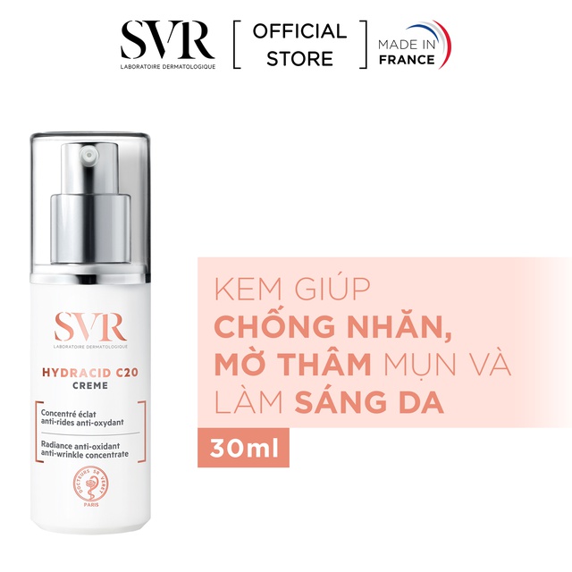 Kem chống nhăn và làm sáng da SVR HYDRACID C20 Creme 30ml