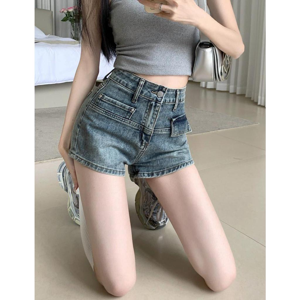 Quần Short Jeans Lưng Cao Thời Trang Mùa Hè 63955