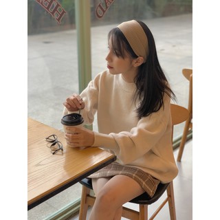 Áo Len lông thỏ trơn cổ tròn LEN81 1994CLOSET