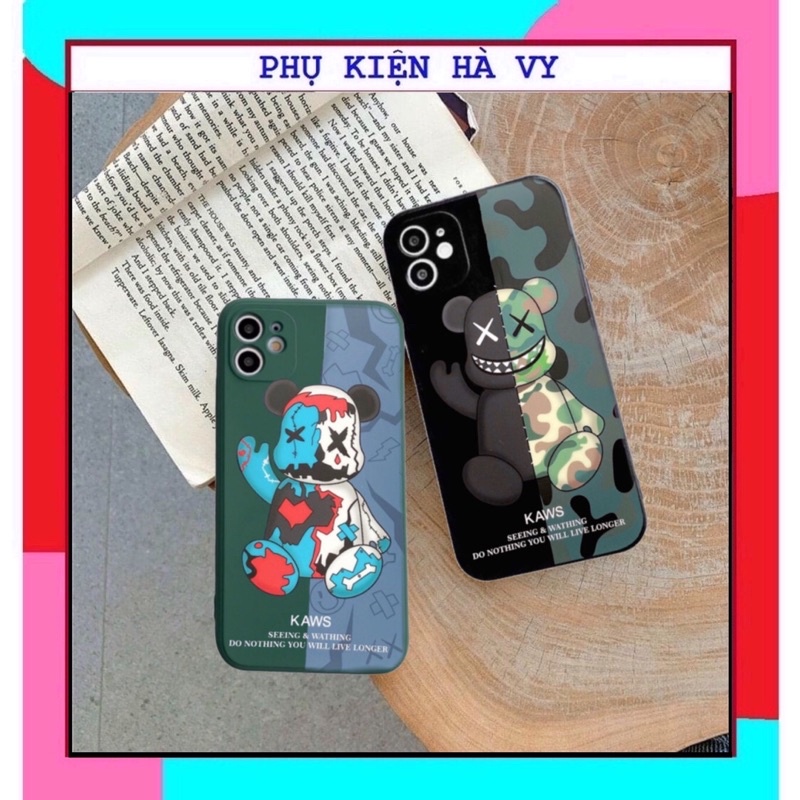 Ốp lưng iphone Kaws Seeing cạnh vuông giả ip12 5/5s/6/6plus/6s/6splus/7/7plus/8/8plus/x/xr/xs/11/12/pro/max/plus/promax