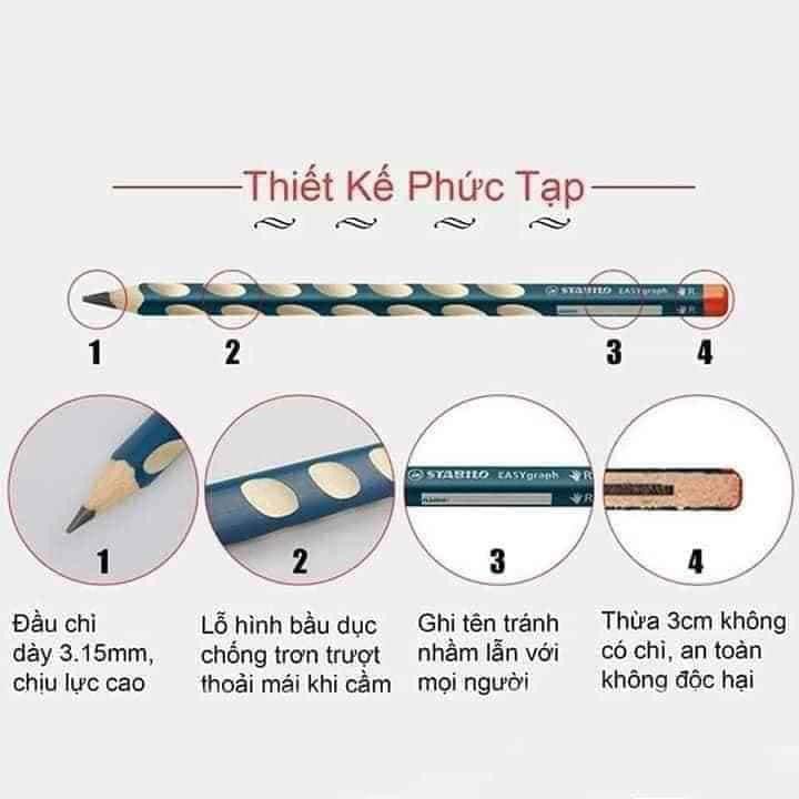 Hộp Bút Chì Định Vị 12 Cây - Bút Chì 2B