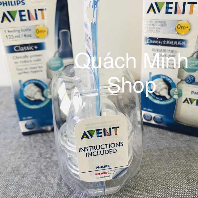 Bình sữa AVENT 125ml-260ml - hàng xách tay Úc