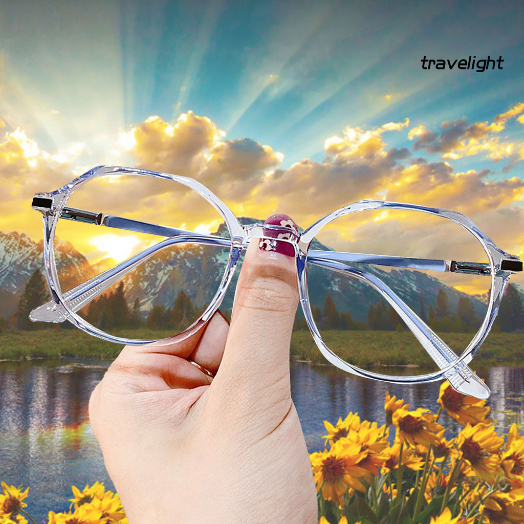 【TL】Unisex Fashion Optical Glasses Anti-blue Light Simple Frame TR Flat Eyeglasses