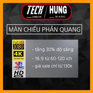 Màn chiếu phản quang dán tường 60-70-80- 100-120 INCH – Tương phản cao – Dùng chiếu ngoài trời