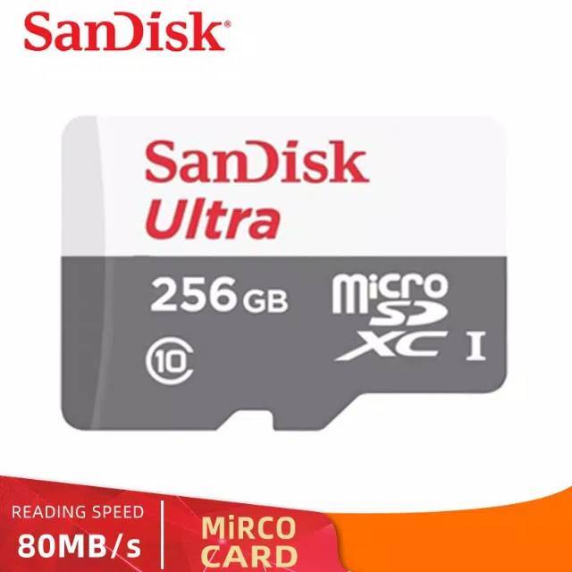 Thẻ Nhớ Sandisk 256gb Class 10 Tốc Độ 80mbps