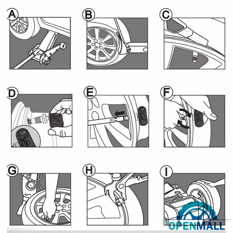 Bộ cảm biến áp suất lốp xe hơi chuyên dụng