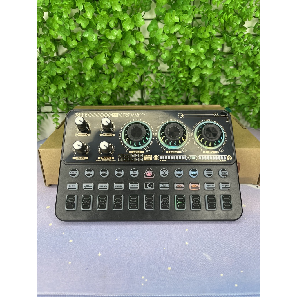 Sound Card K900 Thế Hệ Mới Nhất, Âm Thanh Sống Động, Bluetooth 5.1 Hiệu Ứng Vui Nhộn, Giả Giọng. Bảo Hành 12 Tháng