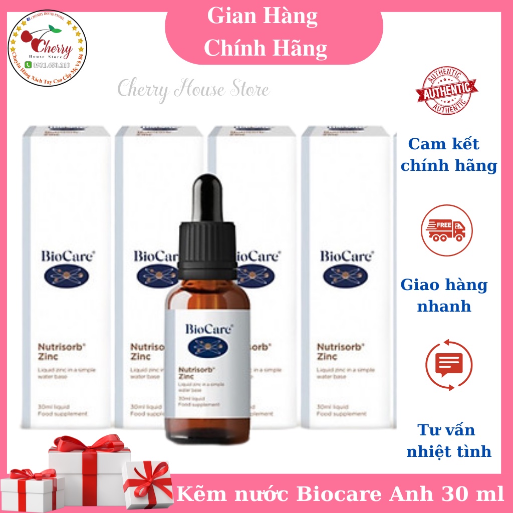 Kẽm giọt Biocare Anh 30ml cho bé từ 3 tháng tuổi { mẫu mới }