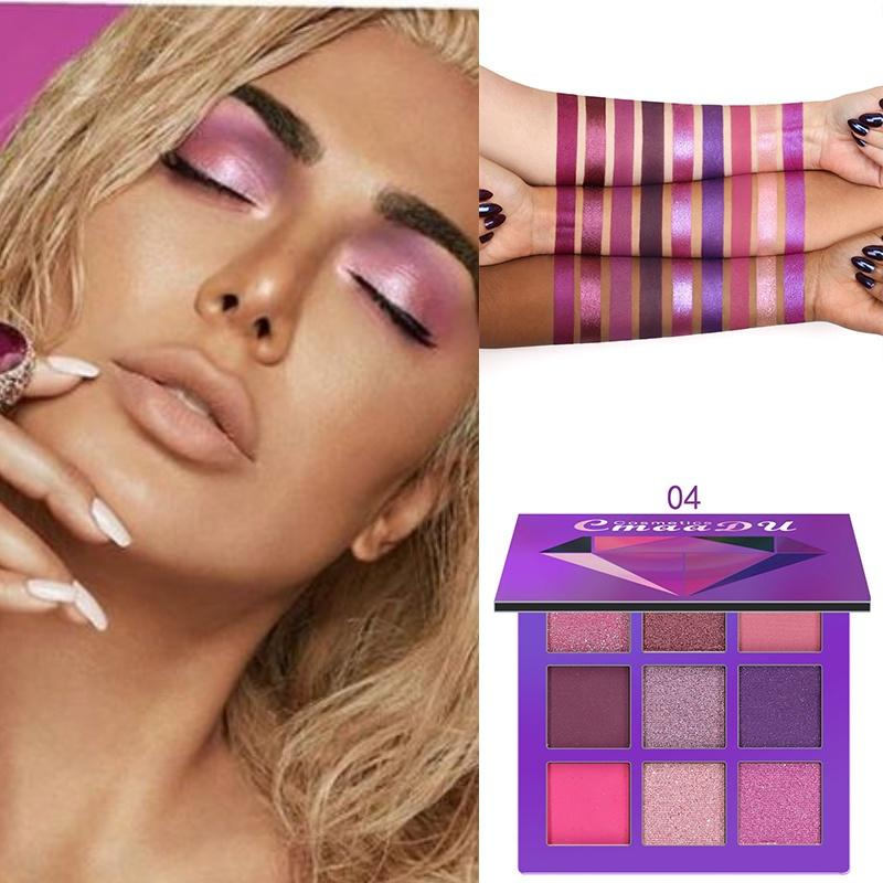 [Hàng mới về] Bảng phấn mắt tông tím sequin thời trang cho nữ