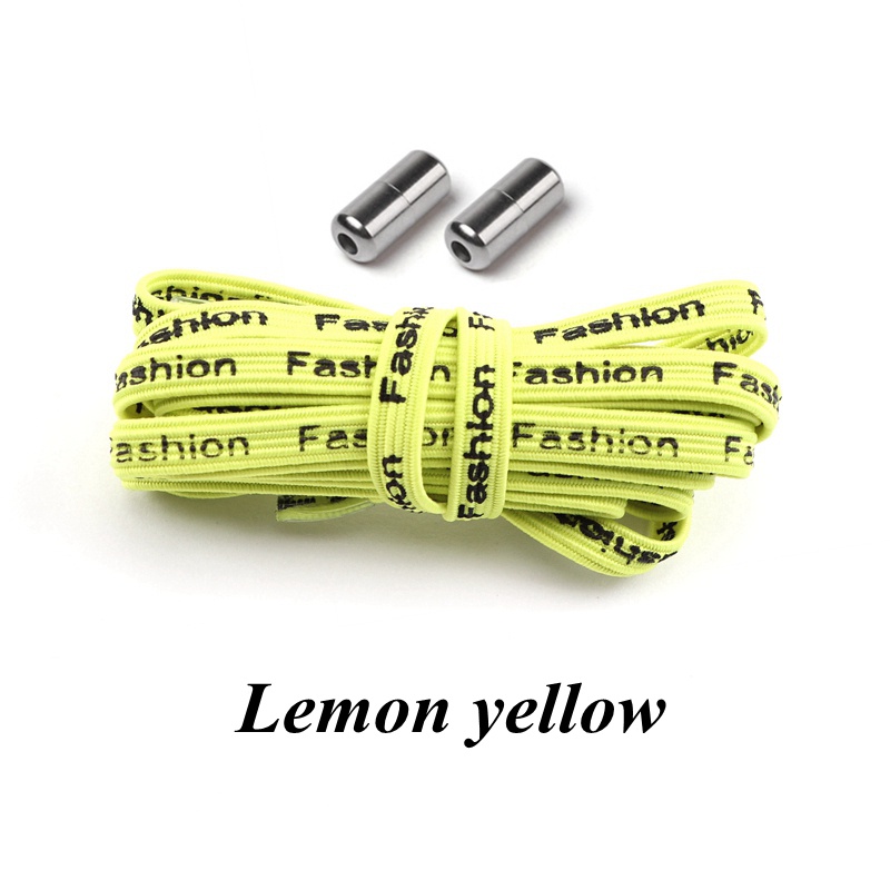 1 Cặp Dây Giày Co Giãn In Chữ Cái Không Cần Buộc Dây Giày Cho Nam Và Nữ