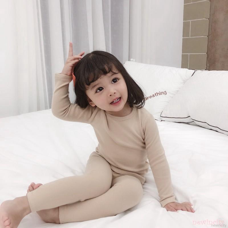 Bộ quần áo ngủ pijamas chất liệu cotton mềm mại cho bé gái