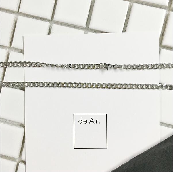 Titanium steel necklace female couple hip-hop Japanese and Korean version of the net red