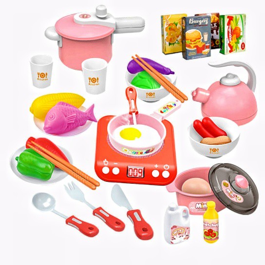 Đồ chơi bếp điện từ, loạt thiết bị gia dụng, bộ đồ chơi nhà bếp điện cho trẻ em, ánh sáng và âm thanh cho bé trai,bé gái
