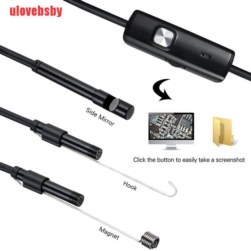 [ulovebsby]Mini Endoscope Camera 7mm/5.5mm USB Camera for Android Inspection Borescope