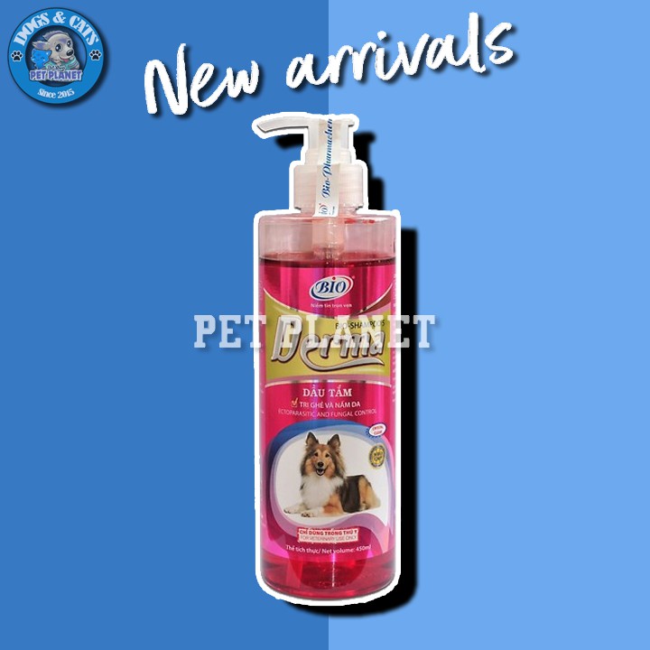 [CHÍNH HÃNG] Sữa tắm Bio Derma (450ml) ngừa ghẻ và nấm da trên chó mèo