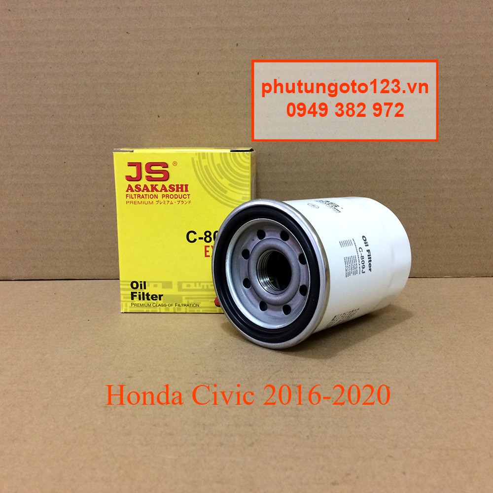 Lọc nhớt Honda Civic 2016, 2017, 2018, 2019, 2020 15400-RBA-F01 hàng Nhật C809J