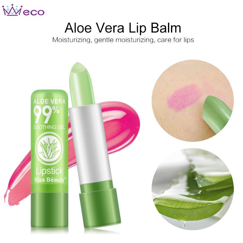 Son lô hội dưỡng môi đổi màu theo nhiệt độ cơ thể lâu trôi Kiss Beauty 3.5g cho nữ