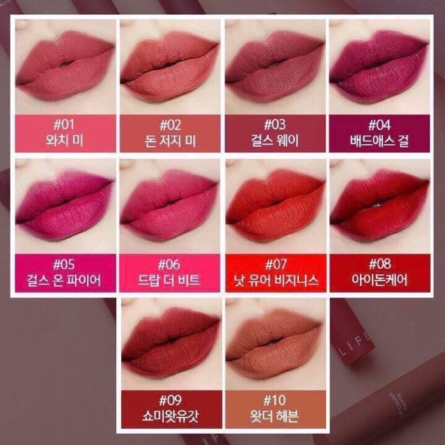 SON KEM LÌ IT'S SKIN LIFE COLOR LIP CRUSH MATTE