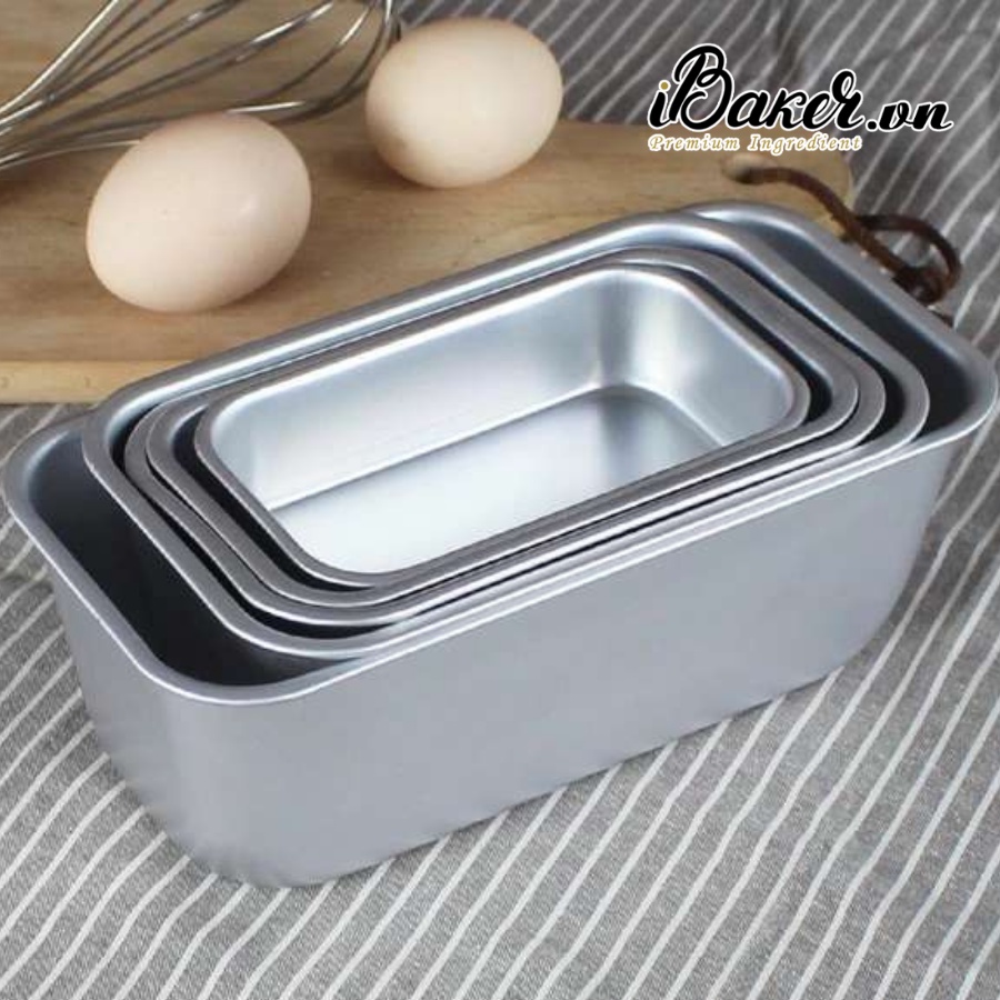 [HÀNG CHẤT LƯỢNG] Khuôn loaf nhôm đúc, khuôn bánh mì hình chữ nhật A01/A02/A03/A04/A05
