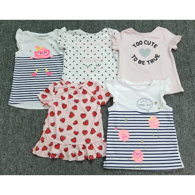 Combo áo bé gái cảtter