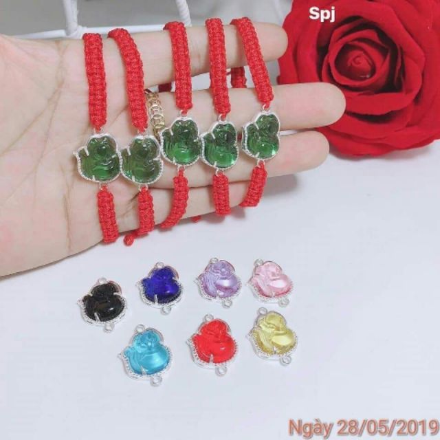 Dây tết chỉ đỏ hồ ly bọc bạc đủ màu