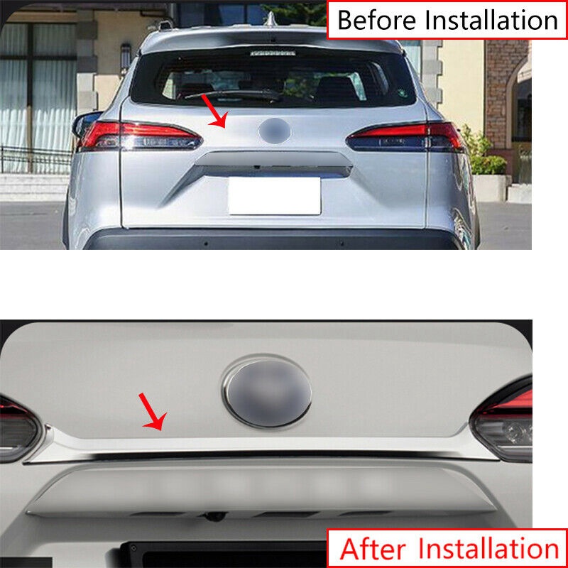 Ốp Viền Cốp Sau Xe Hơi Bằng Chrome Cho Toyota Corolla Cross 2020 2021 2022