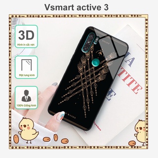 Ốp lưng Kính Vsmart Active 3 in 3D hình bài Tarot