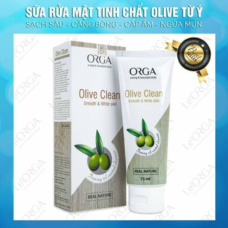 Sữa rửa mặt trắng da ORGA OLIVE CLEAN 75ML