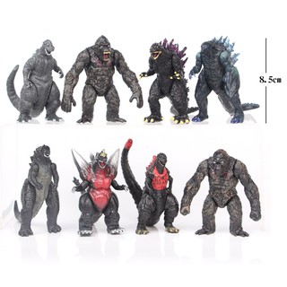 Sét 8 Mô Hình Godzilla Vs Kong - Trong Godzilla Đại Chiến Kong - Mẫu 2