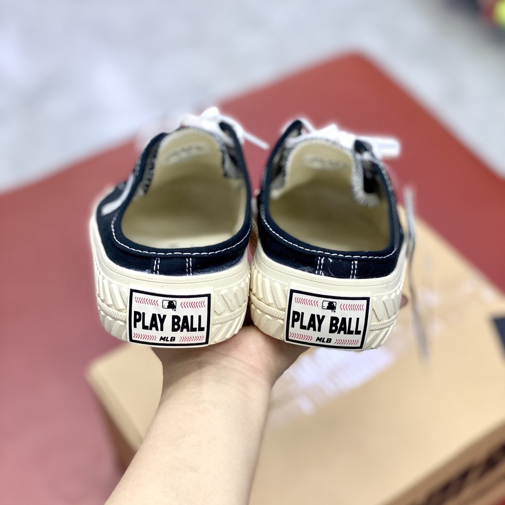 Giày thể thao sneaker ( MLB_10 ) - MLB MULE BLACK ( ĐEN ĐẠP GÓT ) | BigBuy360 - bigbuy360.vn