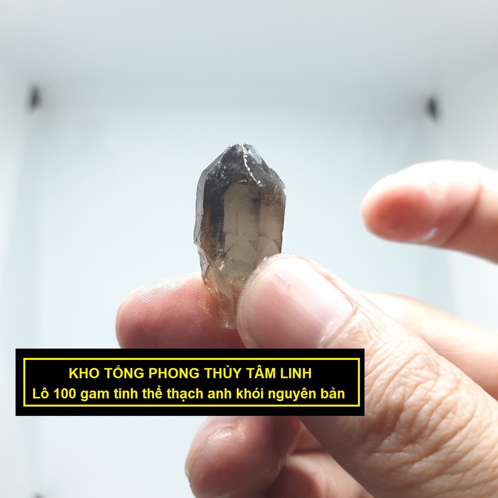 Thạch anh khói lô 100 gam| Kho tổng Phong Thủy Tâm Linh