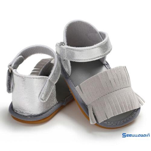 Sandal đế mềm tua rua dễ thương cho bé gái 0-18 tháng tuổi