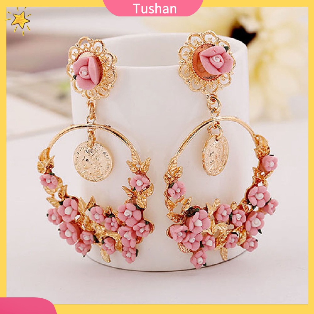 Khuyên tai nữ hình bông hoa thời trang