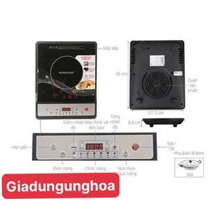 Bếp Từ Sunhouse SHD6160 - Tặng Kèm Nổi Lẩu - Hàng Chính Hãng (Bảo Hành 12 Tháng)