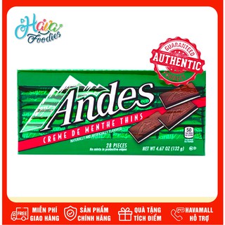 Kẹo Socola Andes Bạc Hà Truyền Thống 132gr