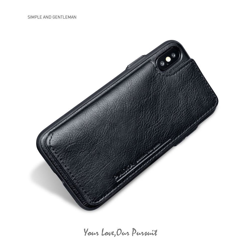 [ Chính hãng ] Ốp lưng đa năng ví Puloka da xịn cho Iphone X / XS MAX / 7+ /8  PLUS / 11 / 11 PRO / MAX, đựng tiền, thẻ