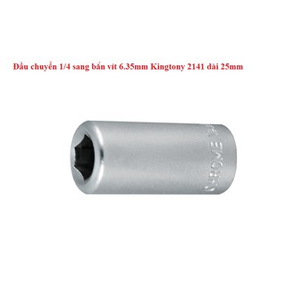Đầu chuyển 1/4 sang bắn vít 6.35mm Kingtony 2141 dài 25mm