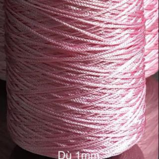 10 mét dây dù 1mm hồng lợt