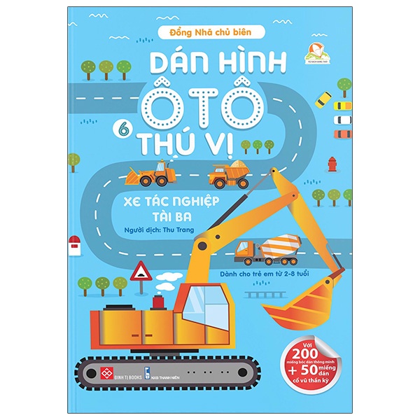 Sách Dán Hình Ô Tô Thú Vị- Xe Tác Nghiệp Tài Ba