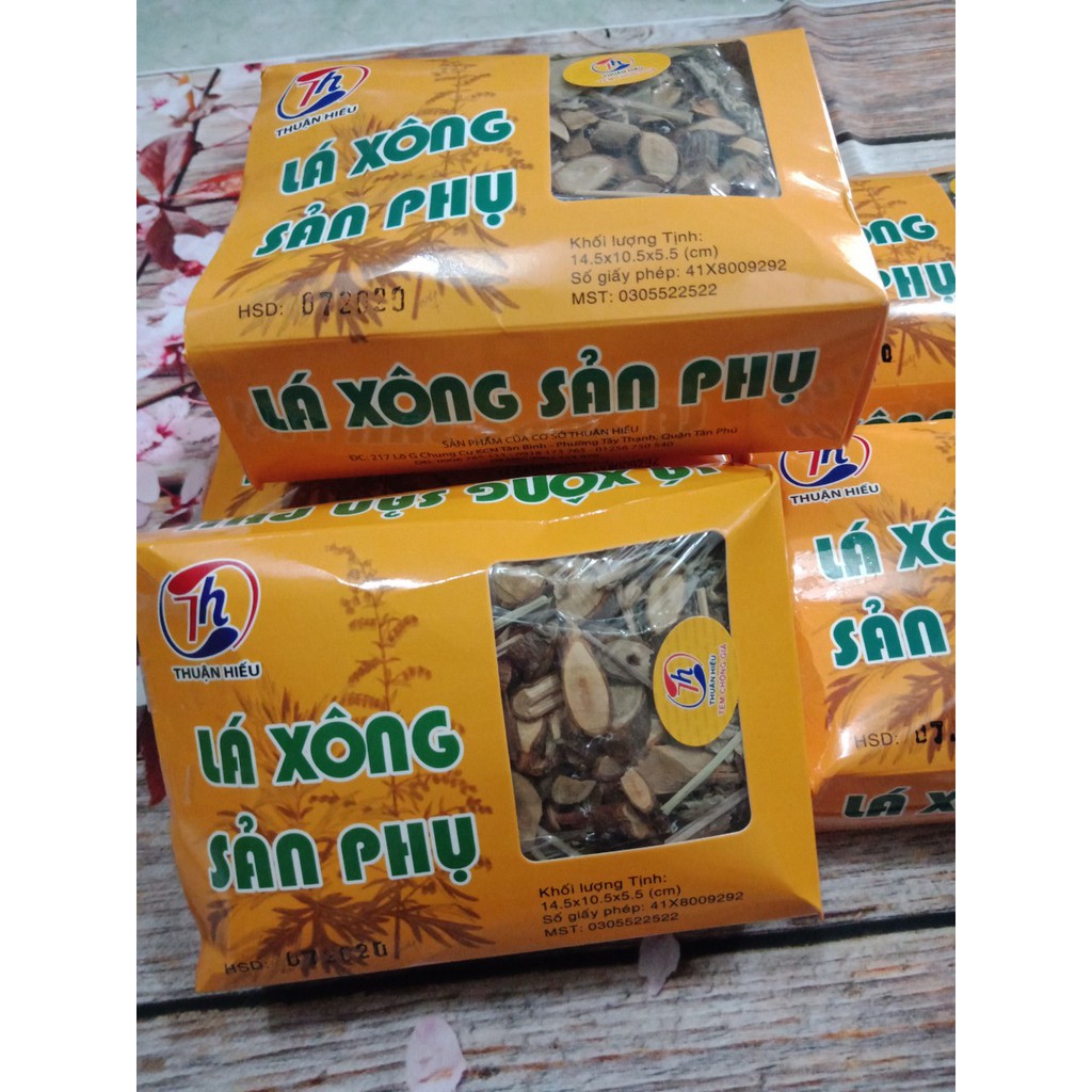 Combo 10 hộp lá xông sản phụ thuận hiếu( hàng thật 100%)