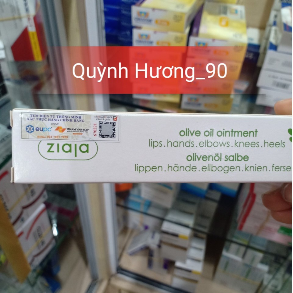 Sáp dầu Ô liu ZIAJA OLIVE OIL OINTMENT dưỡng môi hồng tự nhiên