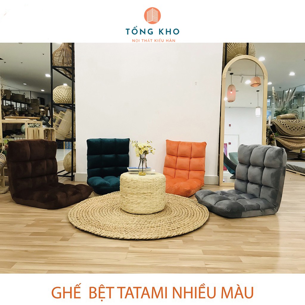 Ghế Bệt, Ghế Tựa Lưng Tatami hàng xuất khẩu Decor phòng điều chỉnh 5 cấp độ