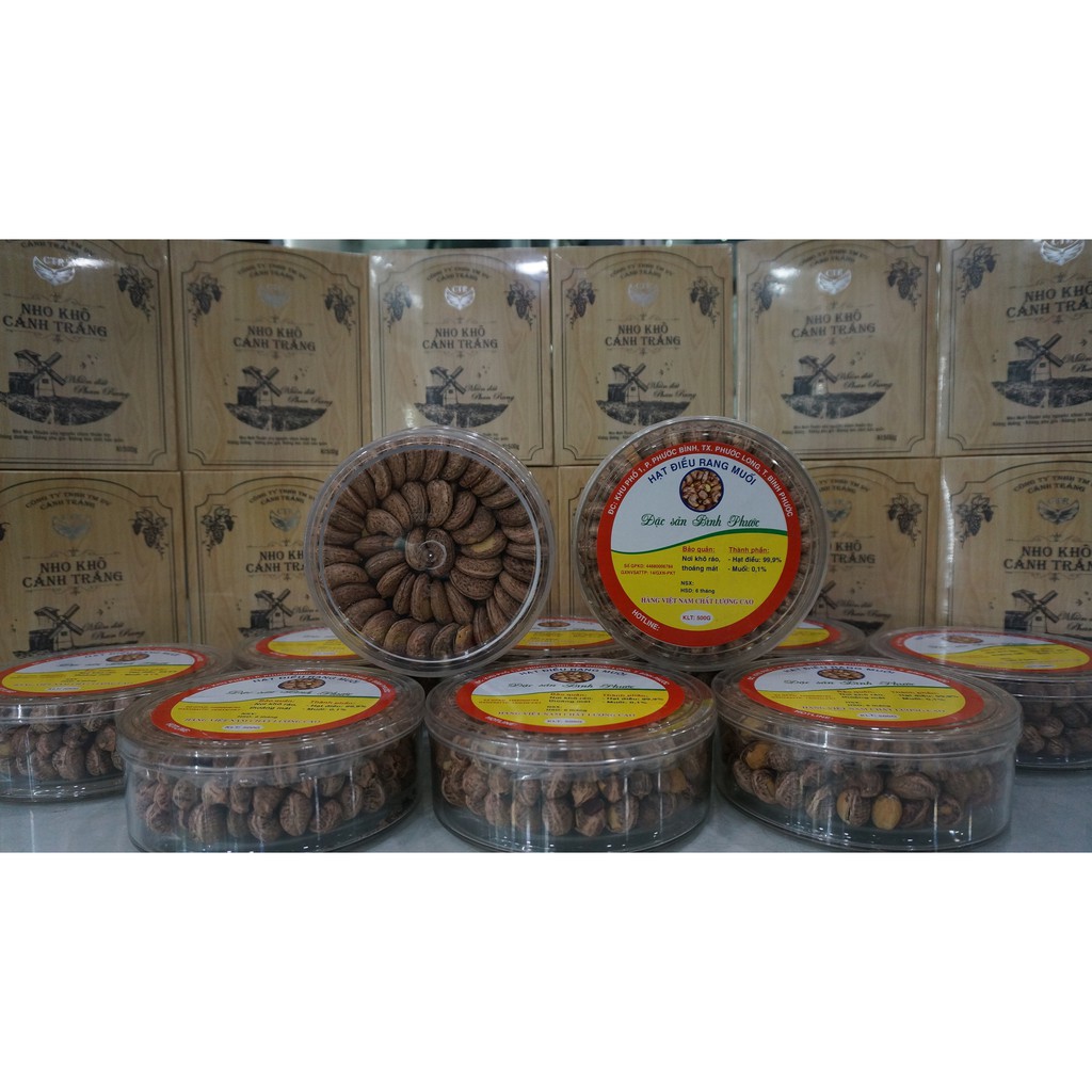 Hạt Điều Rang Muối Bình Phước [500g/1 hộp]